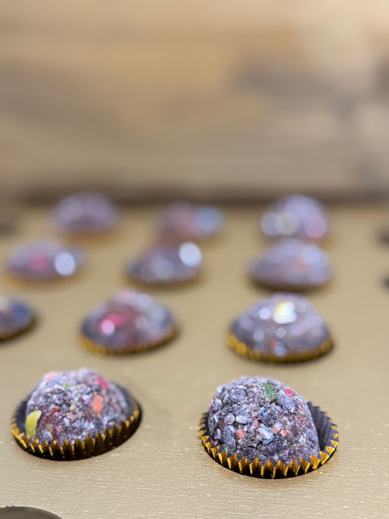 Bombón de foie y crujientes Lacasitos XS