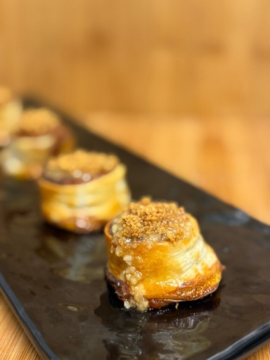 [Cat] Roll de setas confitadas con parmesano y trufa New